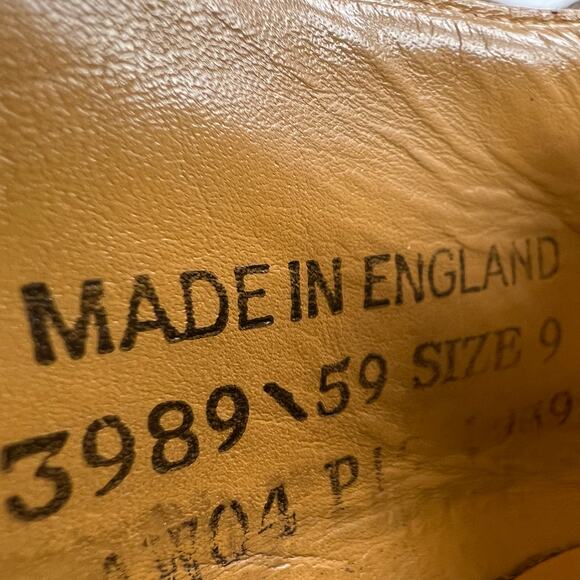 Dr. Martens Vintage 3989 Brogue Wingtip Oxford Lace Up Shoes Brown UK 9/US 10 - Picture 9 of 13